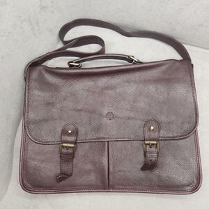 Vintage Y2K Mulberry Briefcase Men's Chocolate Brown Leather Elkington Luxury